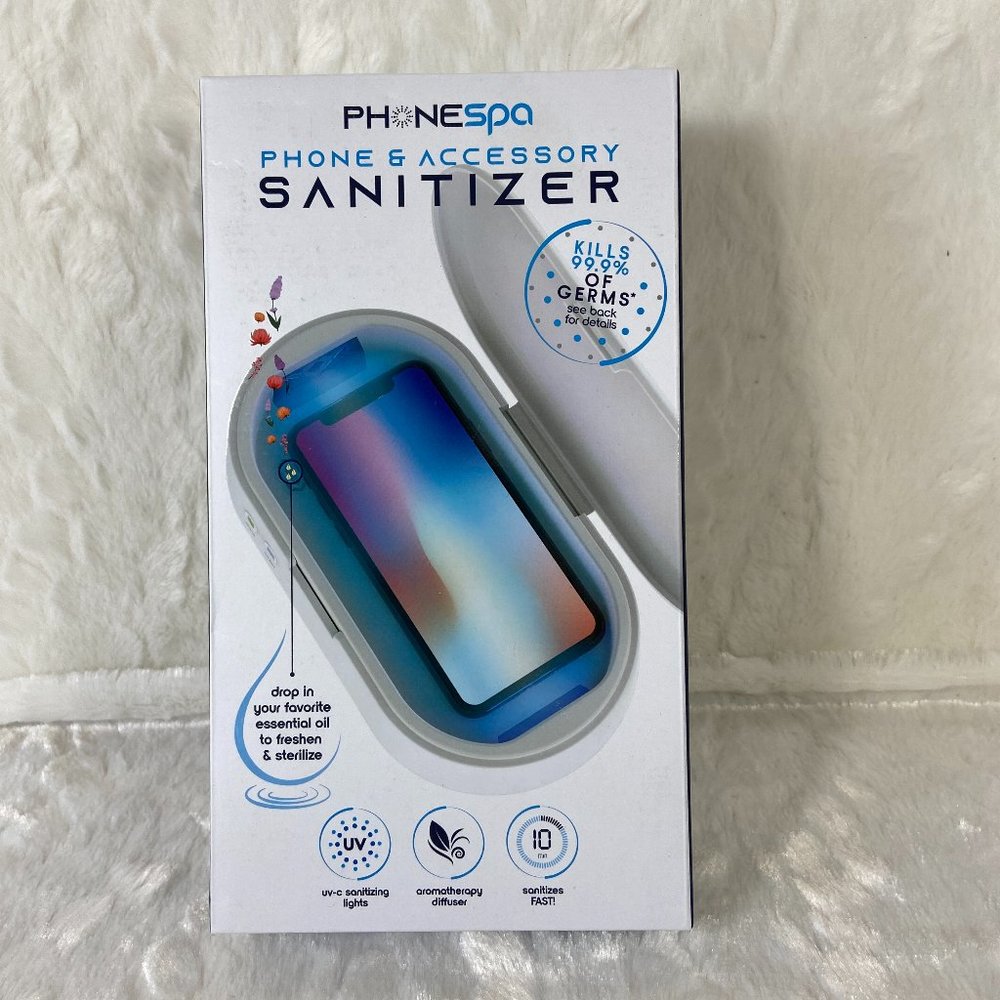 PhoneSpa Phone & Accessory UV-C Sanitizer and Aroma Diffuser